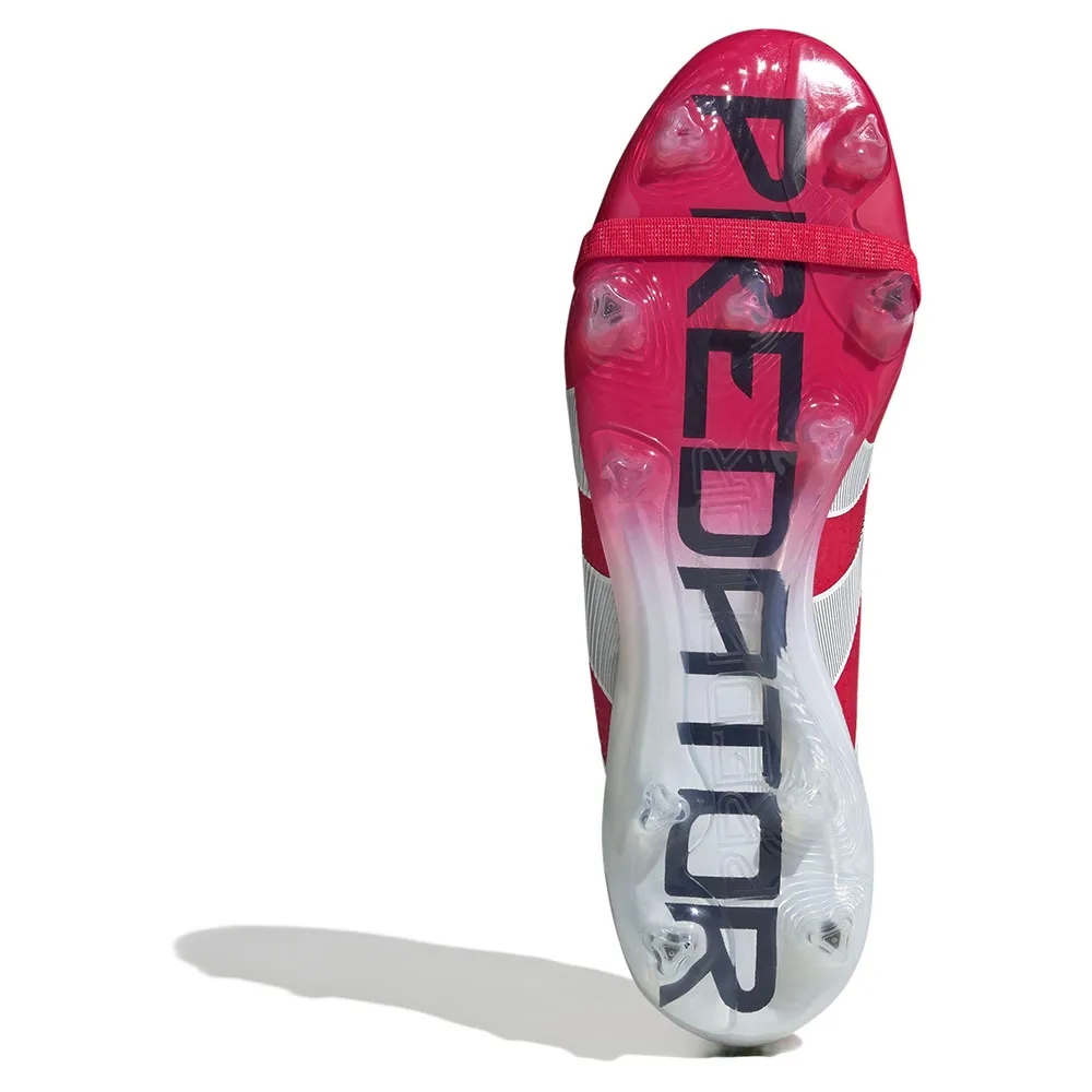 Футбольные бутсы adidas Predator Elite Fold Over Tongue FG, красный — фото 2