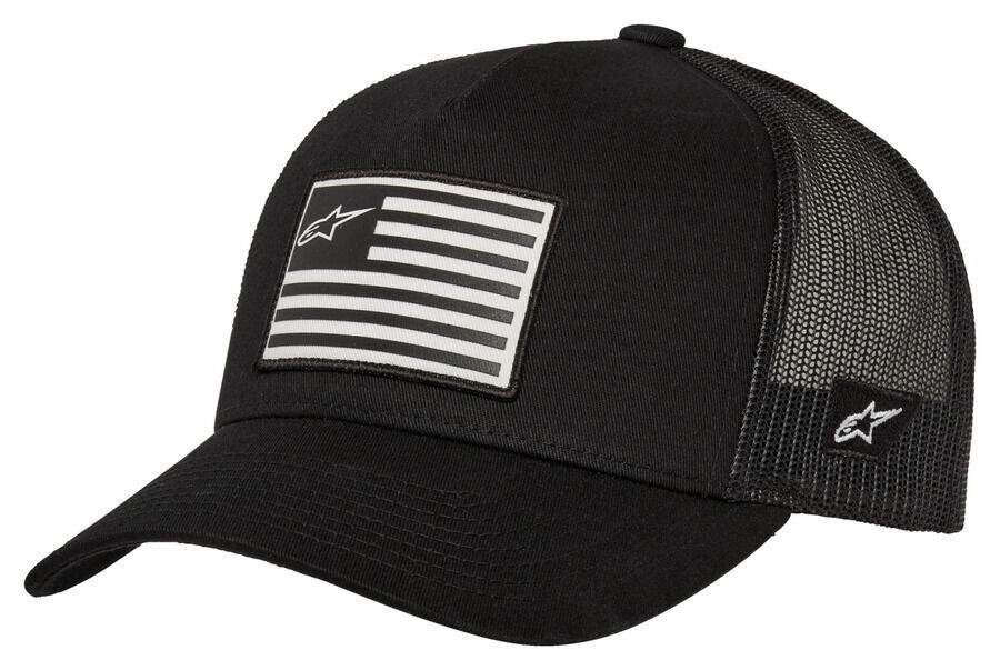 

Кепка Snapback с флагом alpinestars, черный