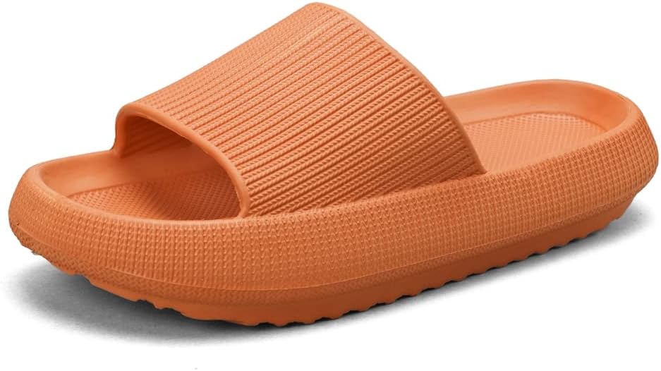 

Сланцы JOEUSTY Cloud для женщин и мужчин, домашние тапочки с подушечкой, мягкие и удобные, с толстой подошвой, противоскользящие, быстро сохнущие, для бассейна, пляжа, душа, ванной комнаты, дома и улицы, оранжевый