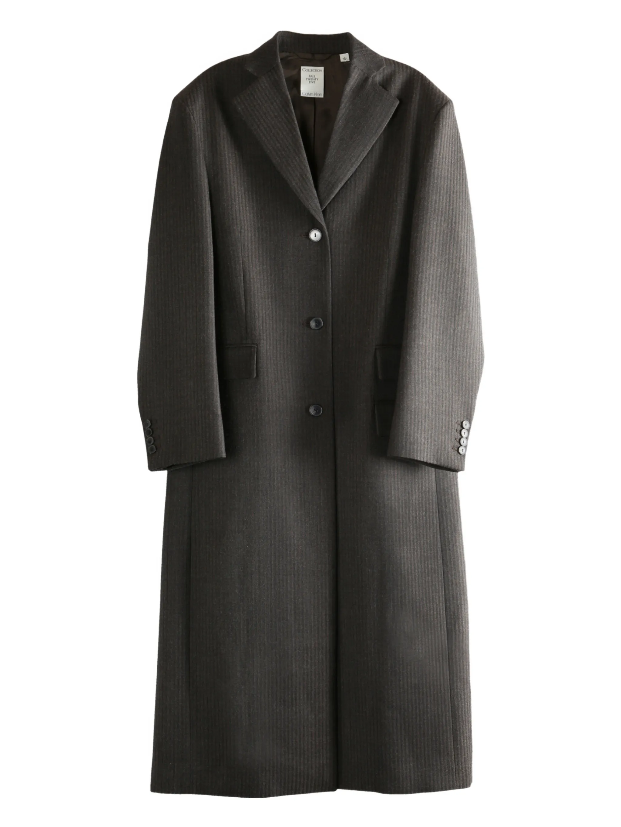 

Пальто с карманами на пуговицах Calvin Klein, серый