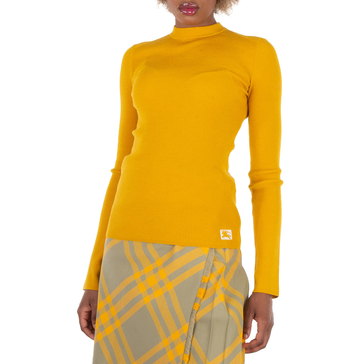 

Burberry EKD Топ из шерстяной смеси, Pear