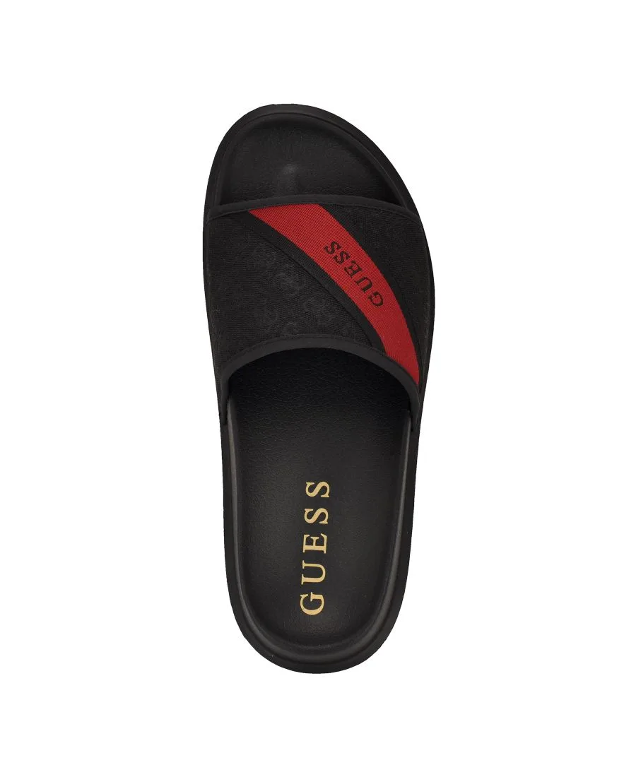 Мужские модные слипоны Vellden на высокой подошве GUESS, черный, белый  logo — фото 4