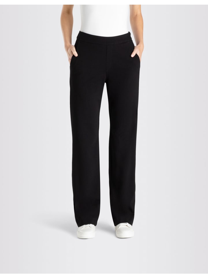 

MAC Расклешенные брюки Chiara черного цвета