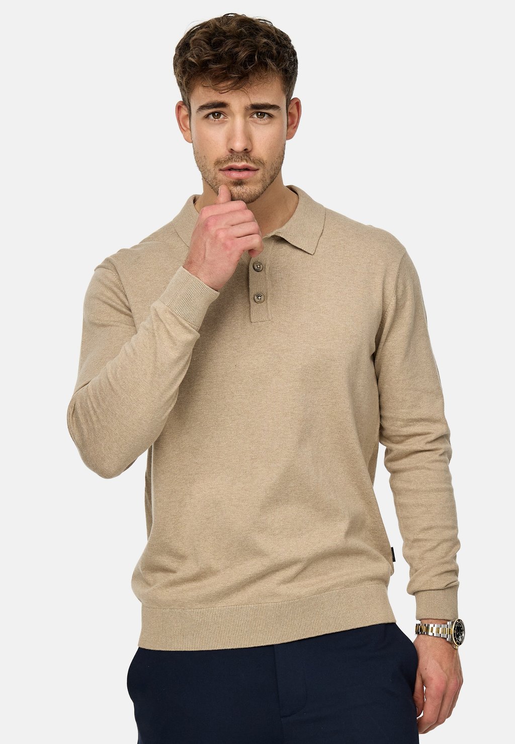 

Свитер INCHIPS INDICODE JEANS, бежевый