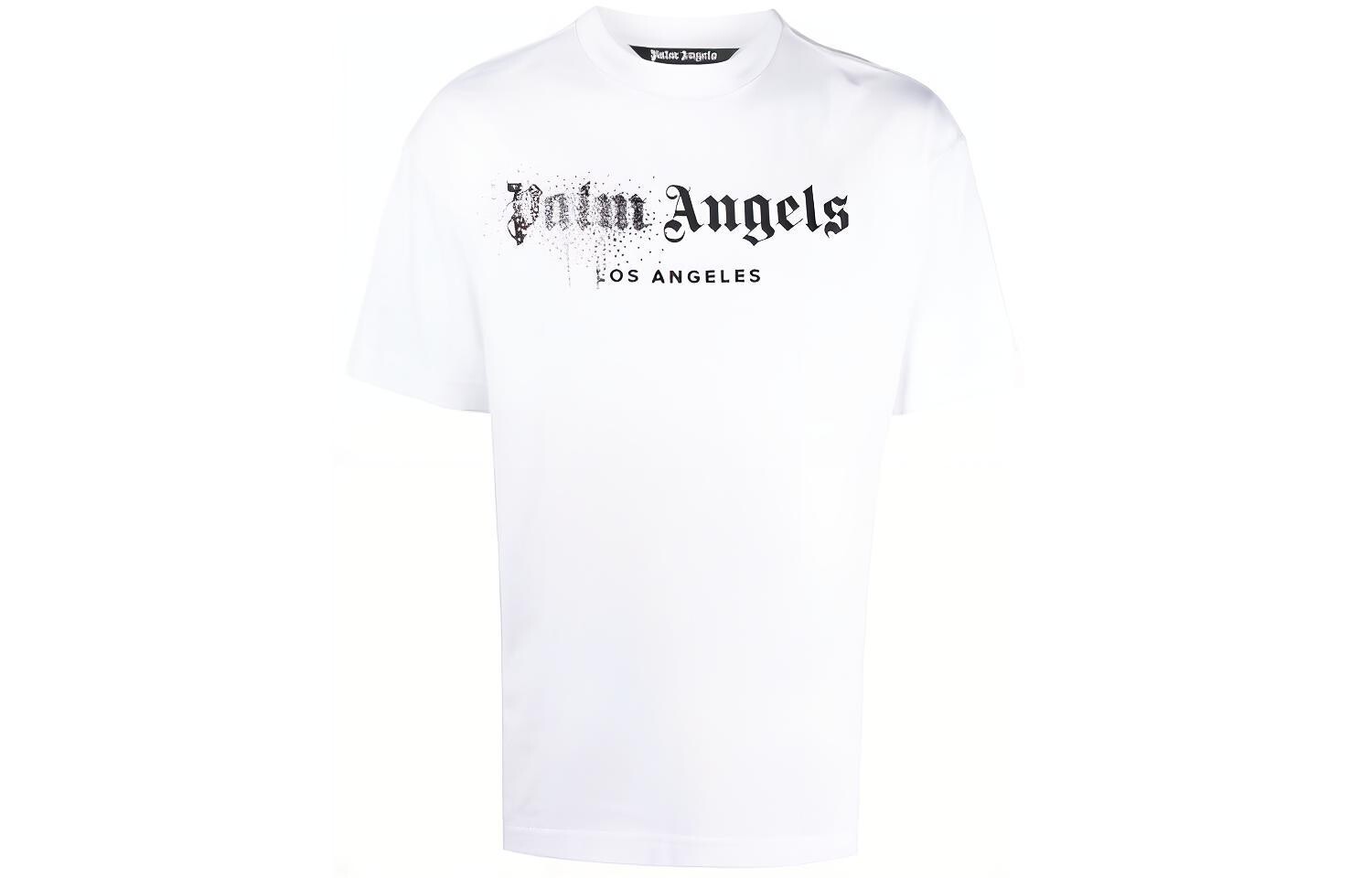 

Классическая футболка с напылением из страз Palm Angels, белый