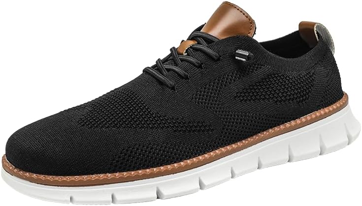 

Мужская повседневная обувь, модные кроссовки для ходьбы с сеткой, деловые оксфорды для работы, легкая обувь с мягкой подошвой Hhhchpm, черный