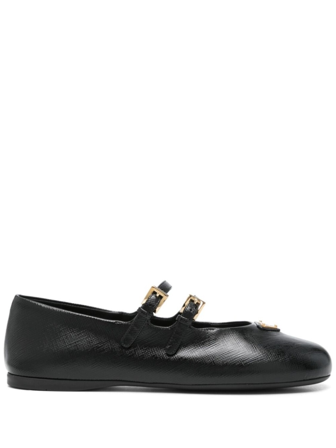

Кожаные балетки Prada, черный