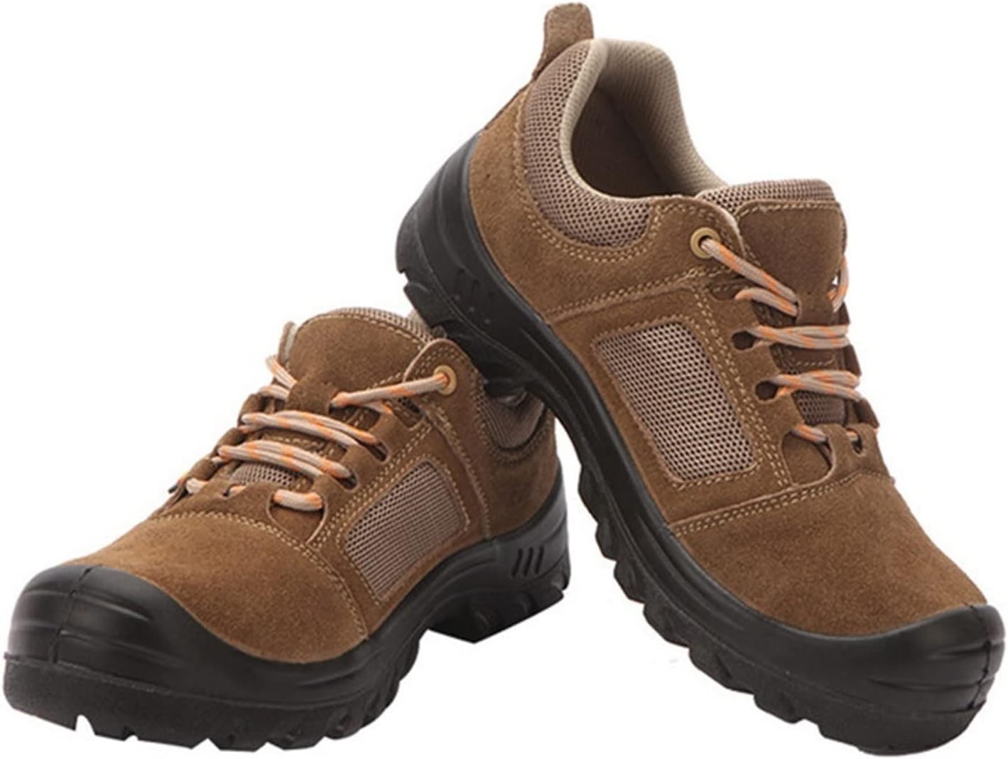 

Мужские защитные ботинки с стальным носком, легкие кроссовки, дышащие промышленные кроссовки (Цвет: коричневый, Размер: 10 US) Hisxus