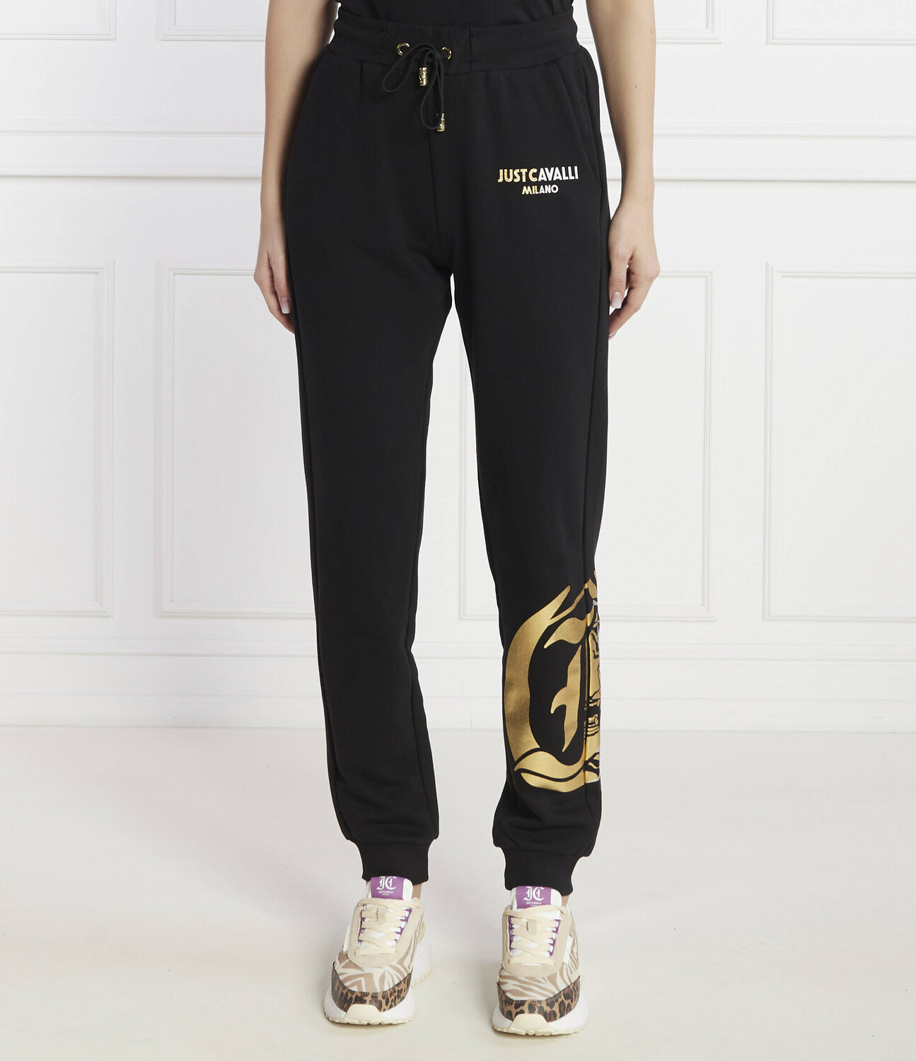 Спортивные брюки Just Cavalli Regular Fit, черный