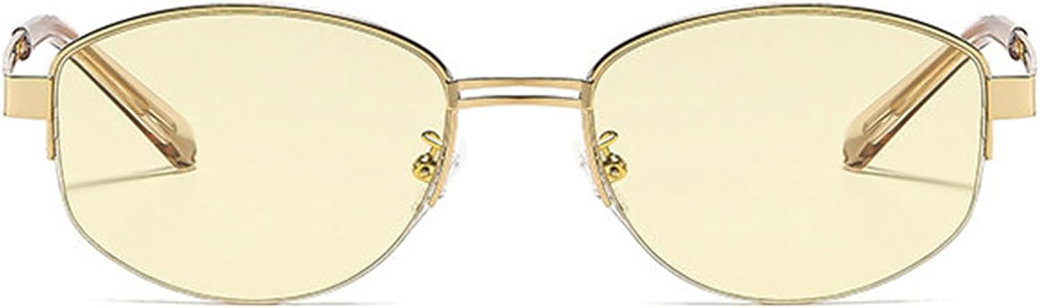 

Солнцезащитные очки Willochra в металлической оправе овальной формы для женщин. Модные, уникальные, маленькие солнцезащитные очки для женщин. Роскошные, стильные, без оправы, C3