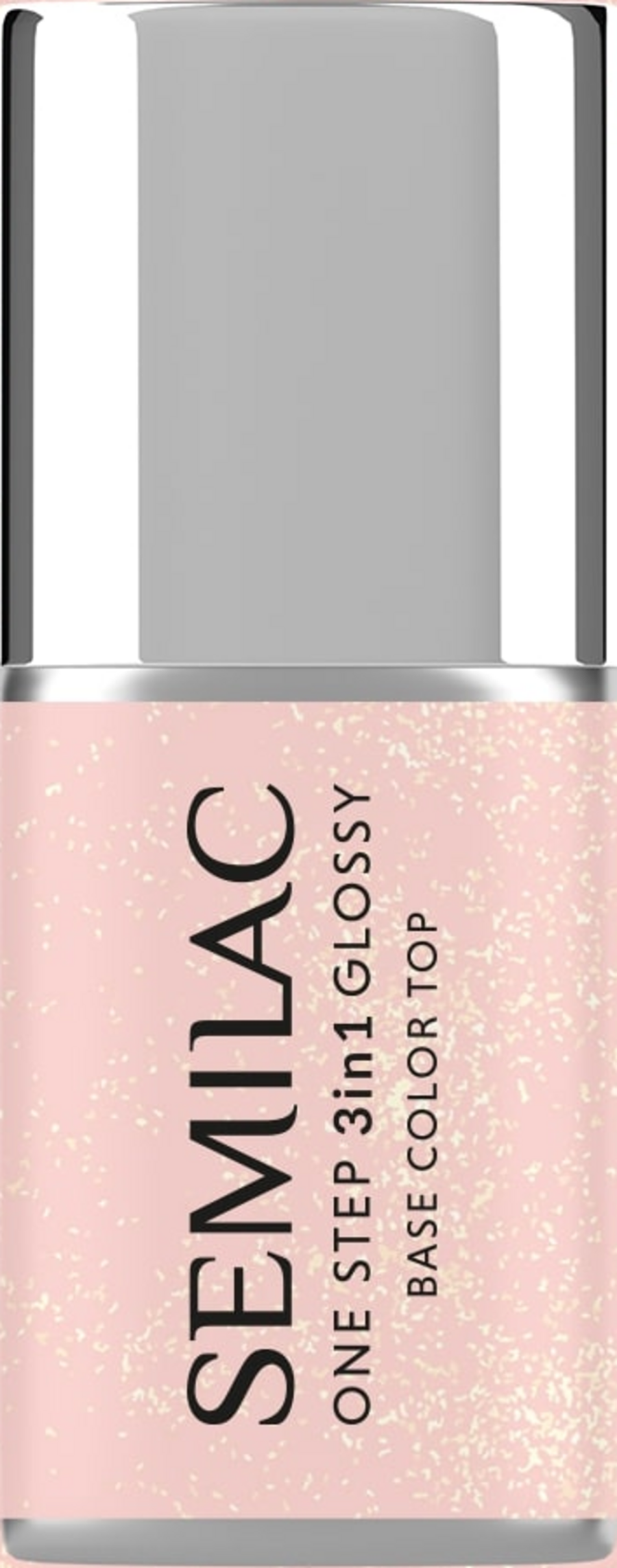 

УФ-лак для ногтей Semilac 3in1 UV-Nagellack Glossy Naked Glitter Peach