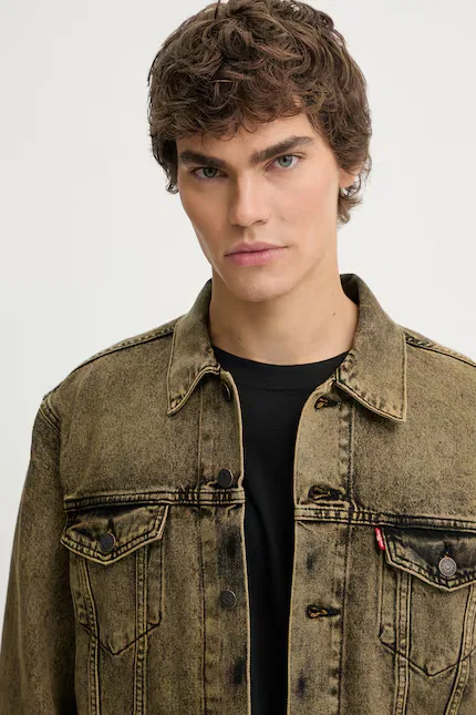 Куртка джинсовая THE JACKET Levi's, желтый — фото 4