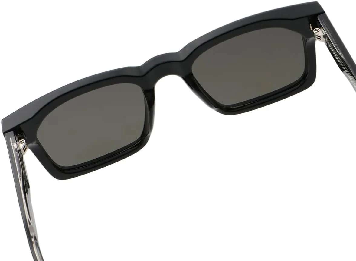 

Поляризованные солнцезащитные очки для мужчин, ретро-очки квадратной формы, защита от УФ-излучения UV400, ацетатные дужки, женские очки, унисекс weiyuchen, Grey Blue