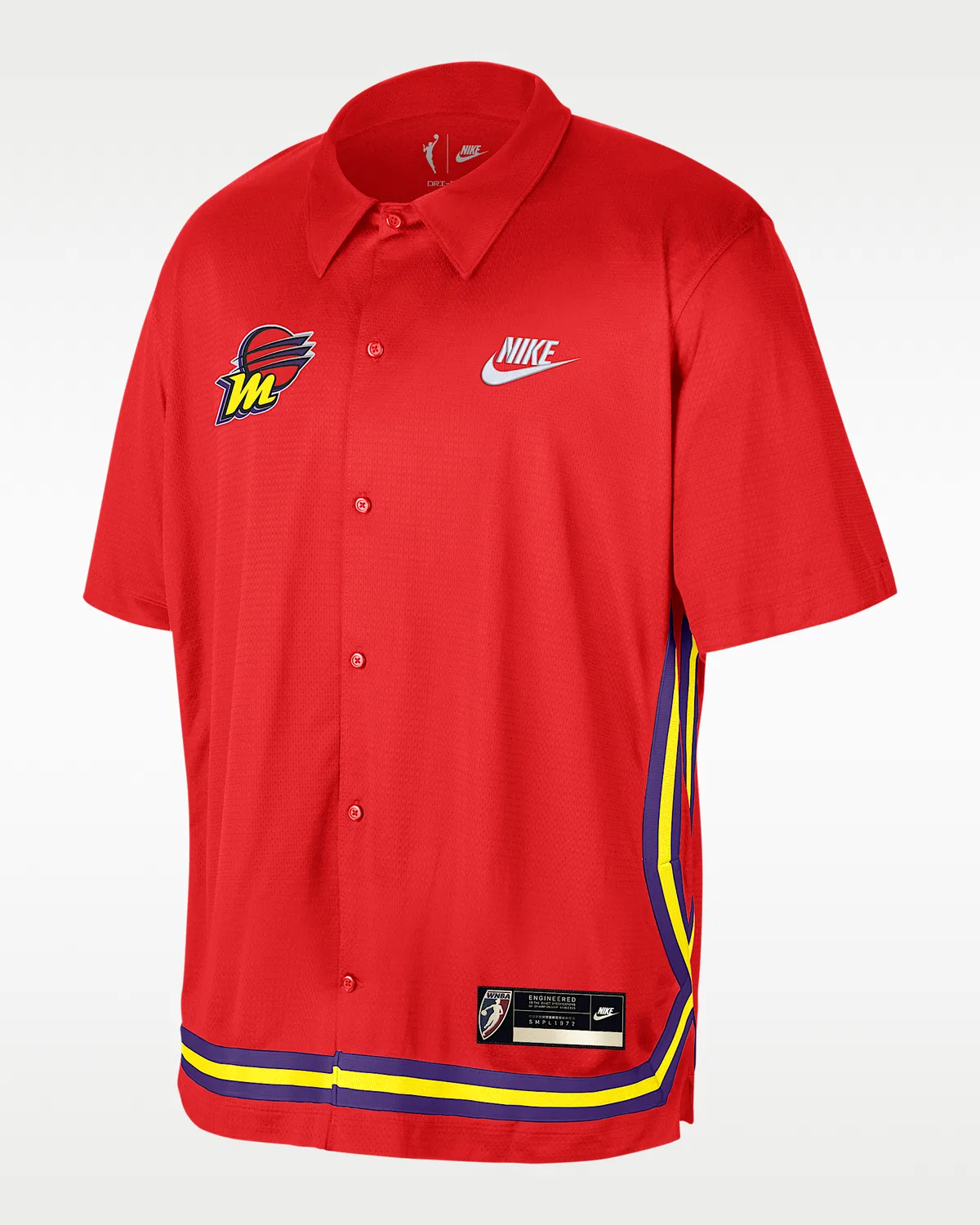 Nike Dri-FIT WNBA Футболка Phoenix Mercury Court Origins, Chile Red/White