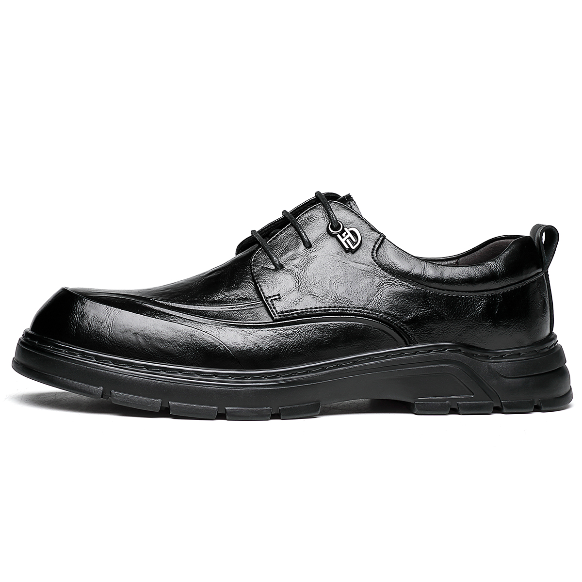 

Chint Мужские низкие туфли, черный с коричневым верхом