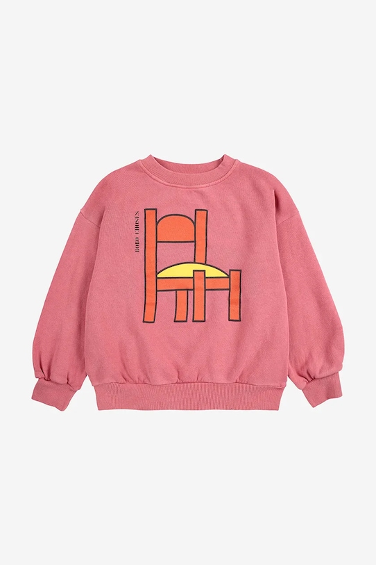 Детская хлопковая толстовка Chair Bobo Choses, розовый — фото 2