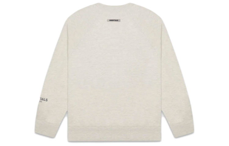 Футболка с аппликацией логотипа Fear Of God Essentials, цвет овсяный — фото 3