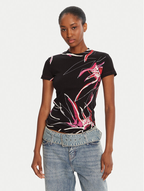 

Футболка regular fit Lala 25WWTK16 Desigual, чёрный