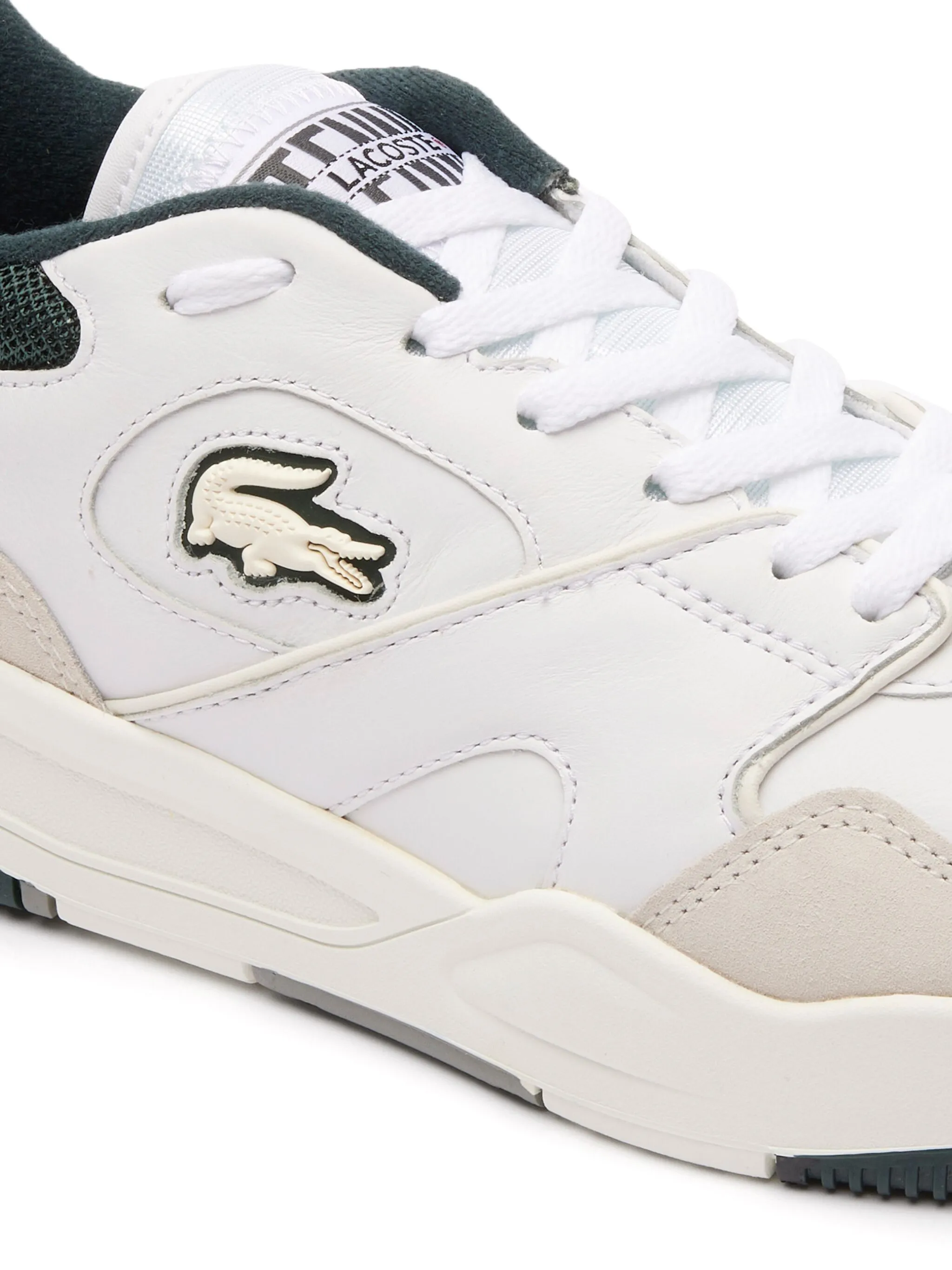 Кожаные кроссовки с верхним отверстием Lineshot Lacoste, белый — фото 4