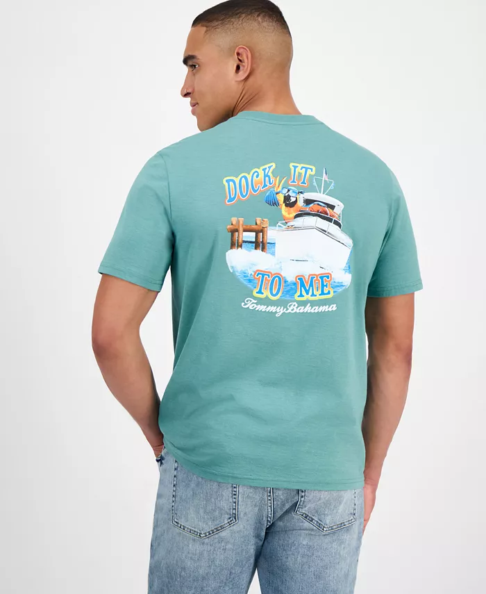 

Мужская футболка с принтом Dock It To Me Tommy Bahama, синий