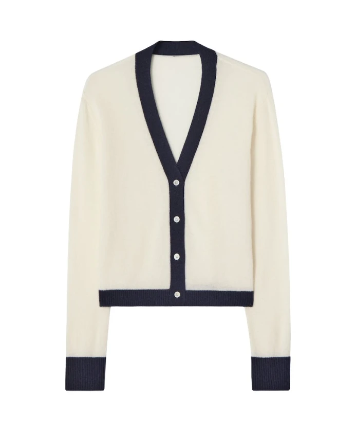 

Кашемировый кардиган с цветовыми блоками Cloeys, мультиколор