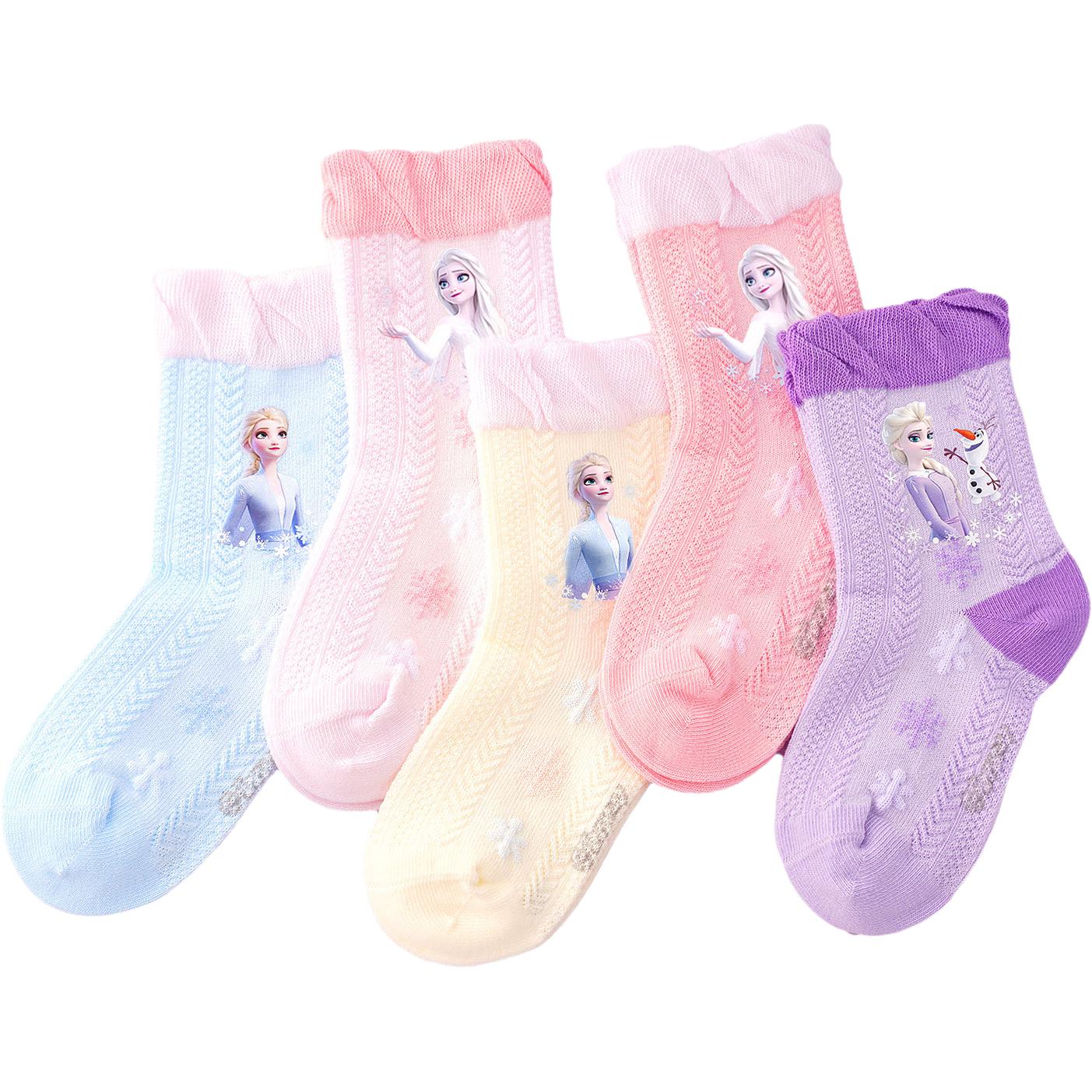 

Зимние носки для девочек Frozen Fall, 5 пар, детские Disney, 3336 Styles, Elsa Mixed Color 5 Pack