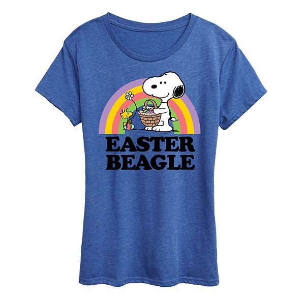 

Футболка с принтом Peanuts Snoopy & Woodstock Easter Beagle Licensed Character, Heather Royal Blue, Коричневый, Футболка с принтом Peanuts Snoopy & Woodstock Easter Beagle Licensed Character, Heather Royal Blue