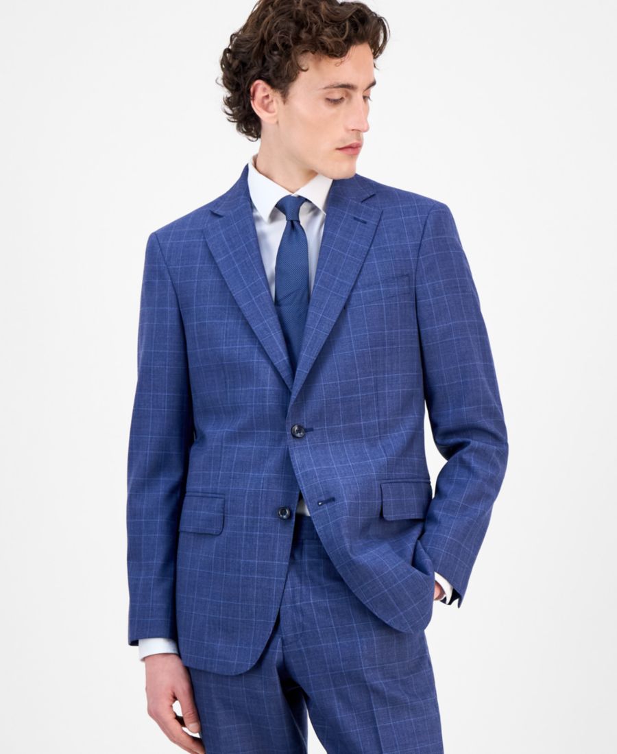 

Мужской классический костюм, состоящий из двух частей: пиджака и пиджака Charles Tyrwhitt, Blue