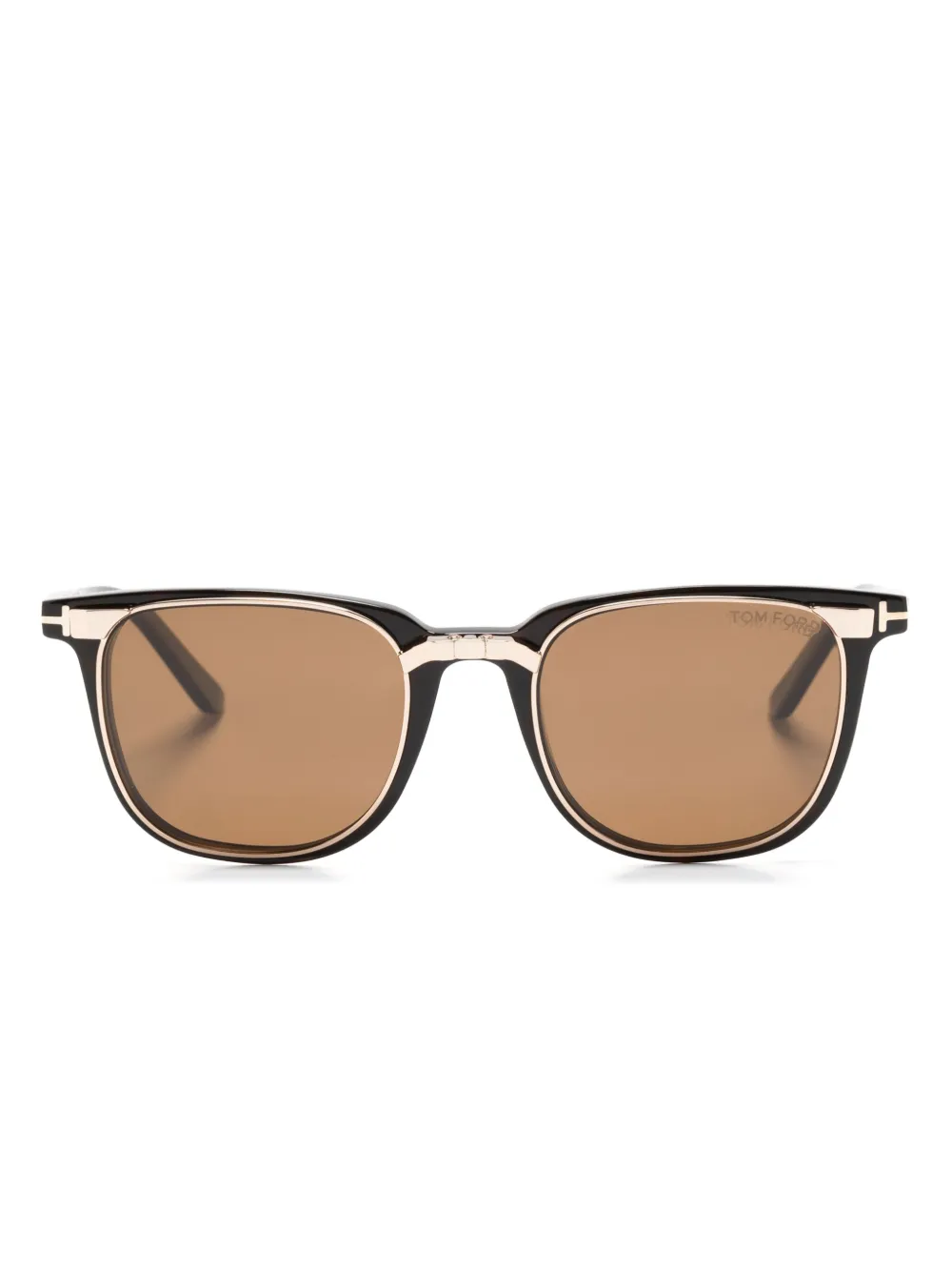 

Очки в квадратной оправе TOM FORD Eyewear, коричневый