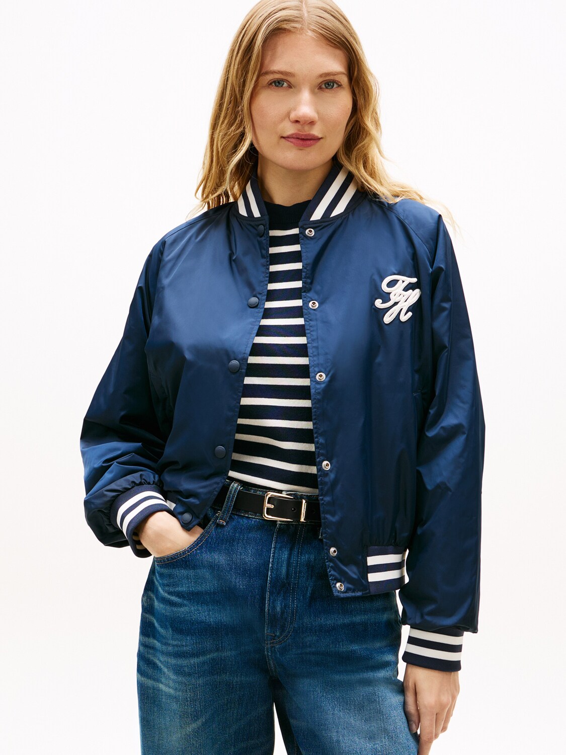 Женская куртка Tommy Hilfiger Between-Season, темно-синий