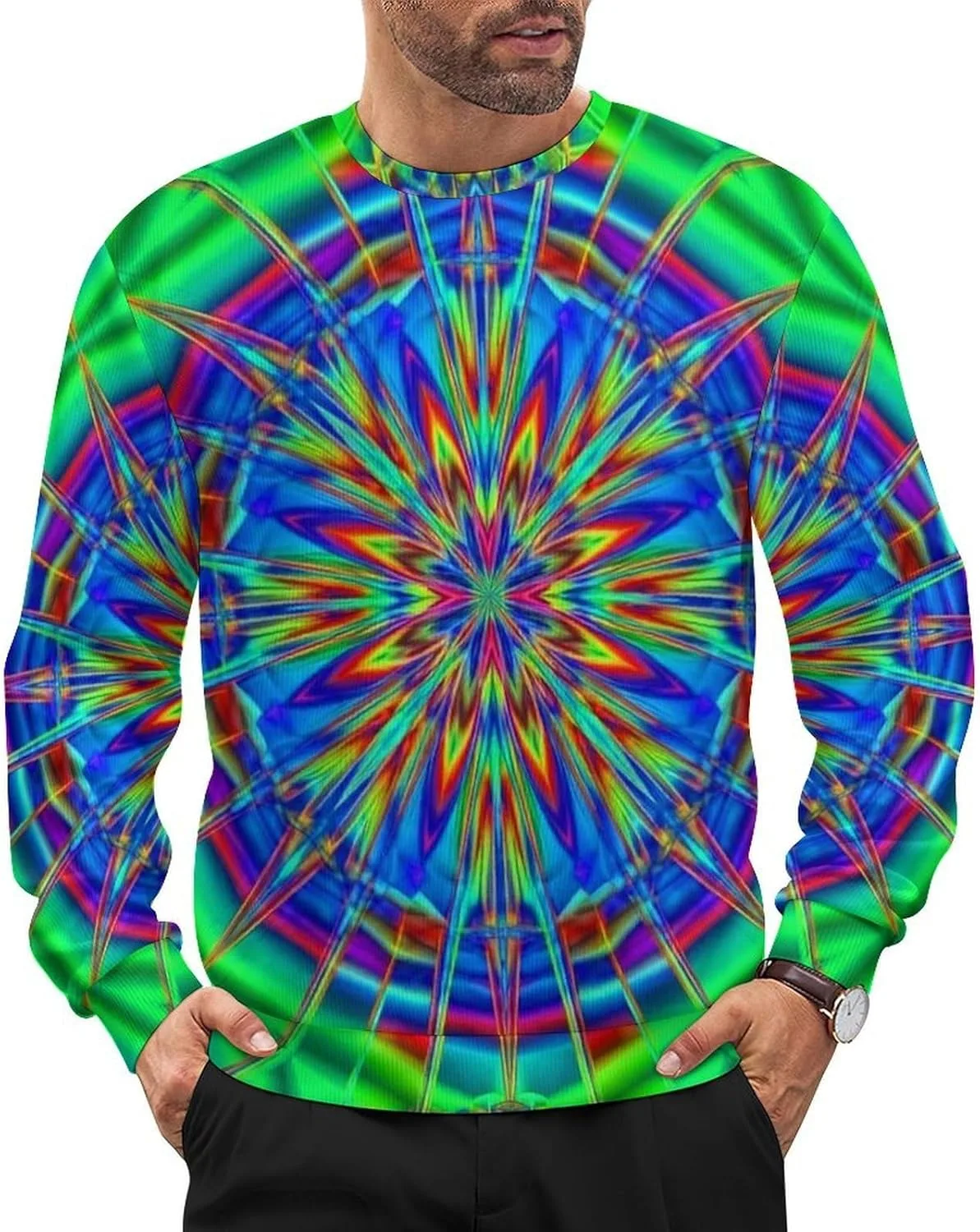 

Мужской легкий свитер с длинным рукавом LITPUZC