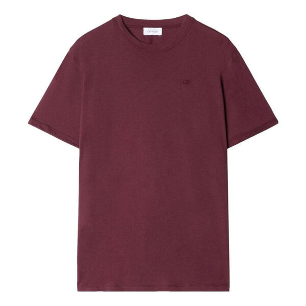 

Футболка logo-embroidered cotton t-shirt 'burgundy' Off-White, бургундия
