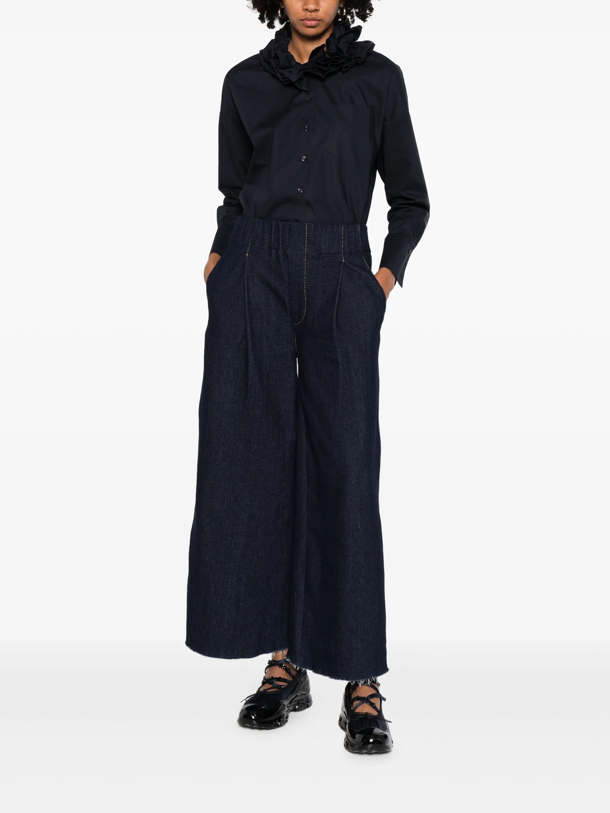 

Брюки палаццо с завышенной талией Susanne Bommer, синий