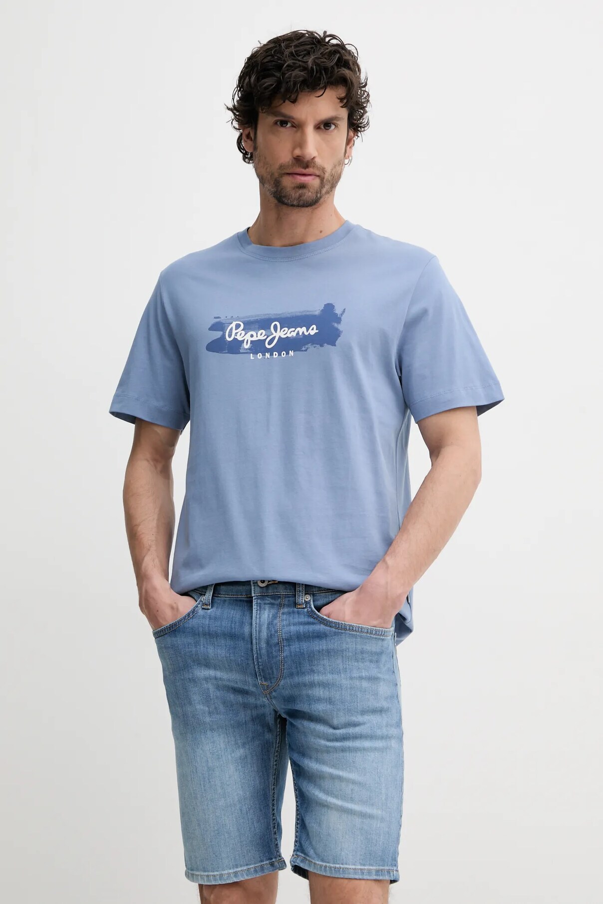 

Футболка из хлопка PICTHON Pepe Jeans, синий