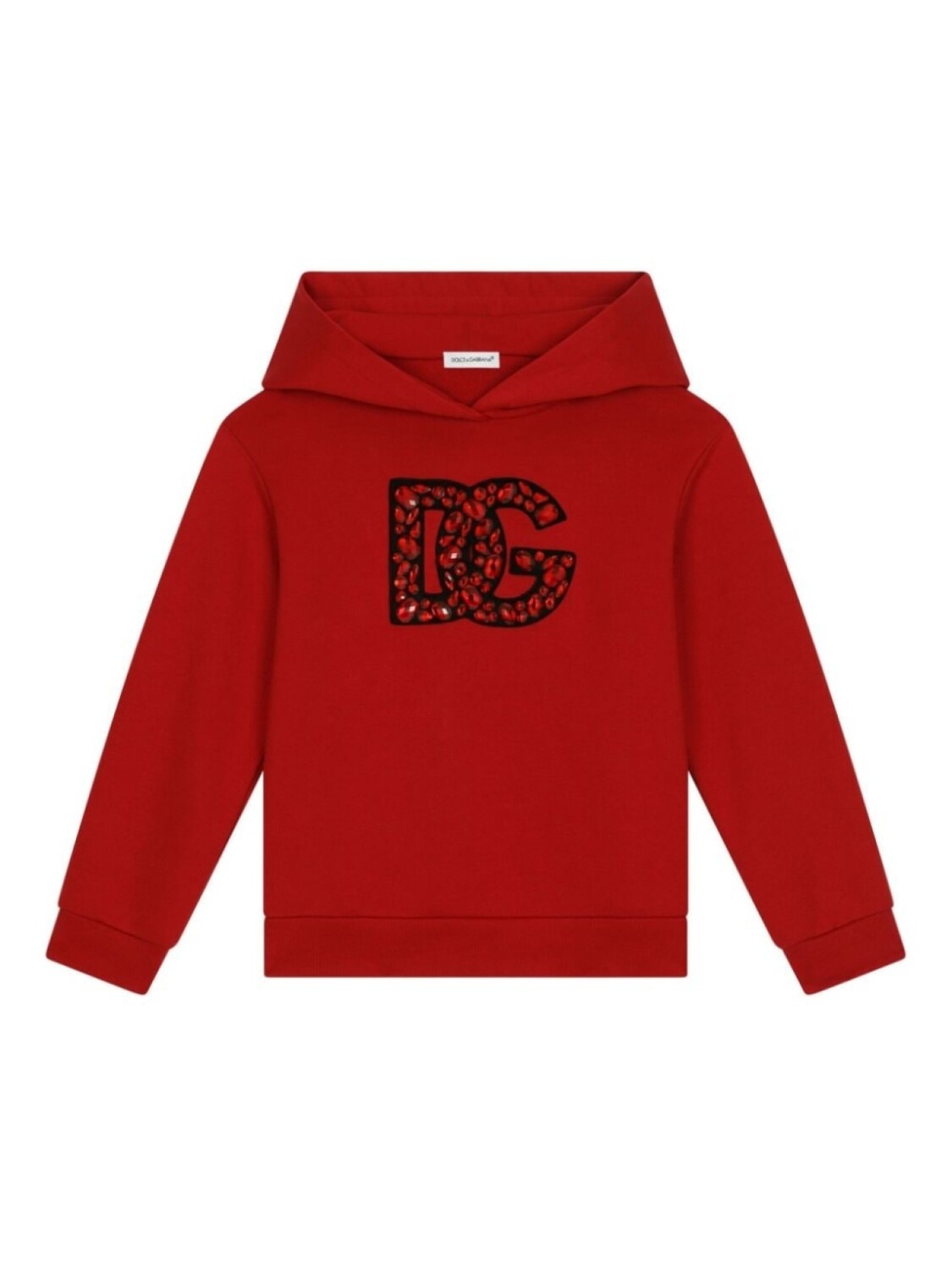 

Dolce & Gabbana худи с кристаллами, красный