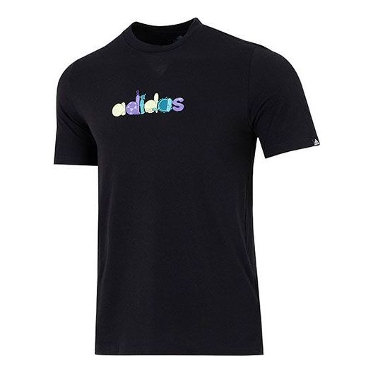 

Футболка Men's adidas Sports Training Short Sleeve Black T-Shirt, мультиколор