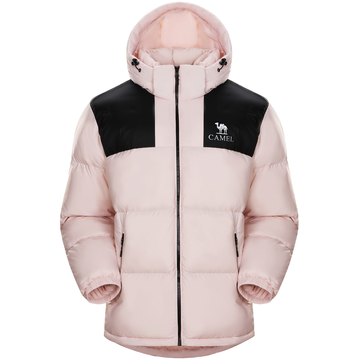 

Пуховик Capsule Unisex CAMEL, белый jade powder / phantom черный