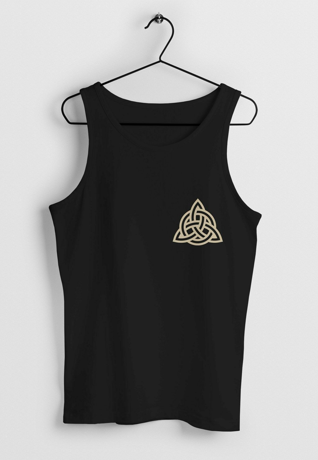 

Топ TANK LOGO WIKINGER NORDISCHE MYTHOLOGIE VALKNUT WOTANSKNOTEN VALHALLA MUSKEL Neverless, черный