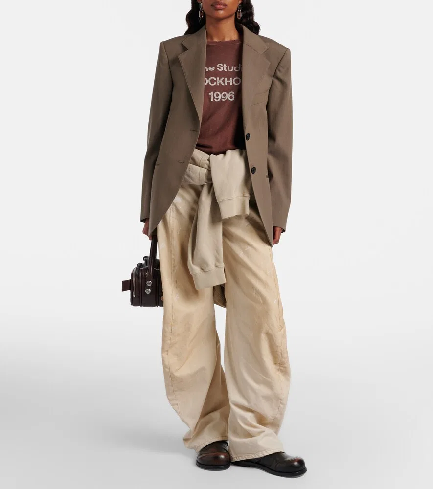 Джинсы с рваными штанинами, 2006 год Acne Studios, белый — фото 2
