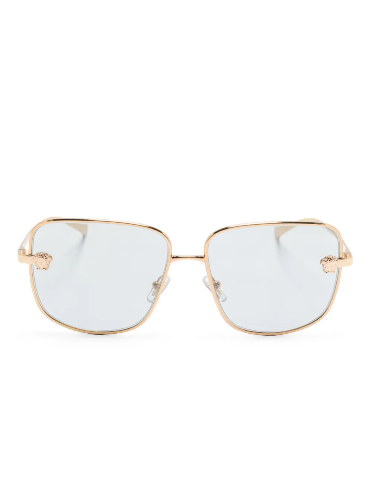 

Солнцезащитные очки в квадратной оправе Versace Eyewear, золотой