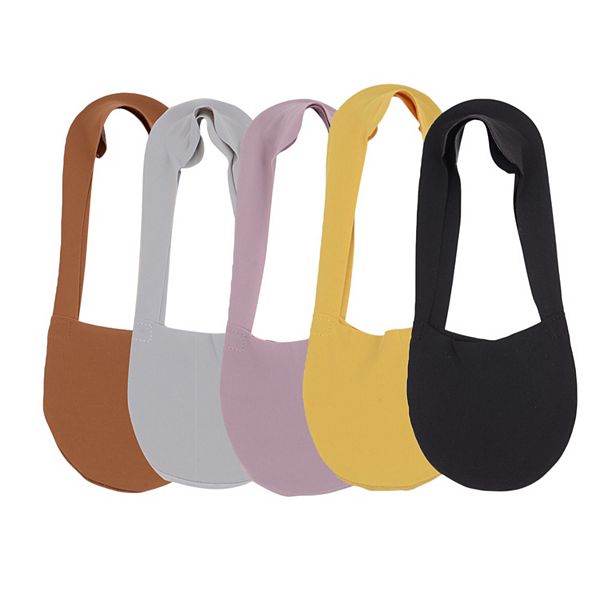 

5 пар женских носков-следков ice silk с низким вырезом, антискользящей хлопковой подошвой и дышащей невидимой конструкцией Anna-Kaci, Brown Purple Black