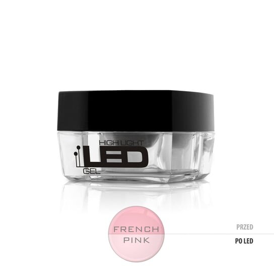 

Однофазный гель для ногтей French Pink средней густоты, 15 г Silcare, High Light Led Gel