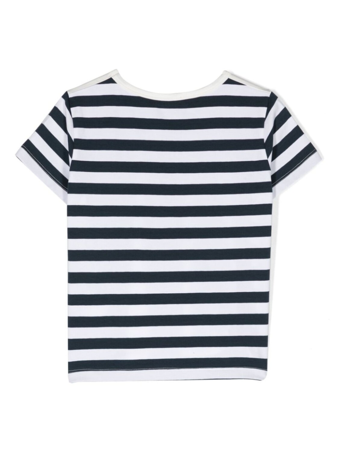 Versace Kids футболка Nautical Medusa в полоску, белый — фото 2