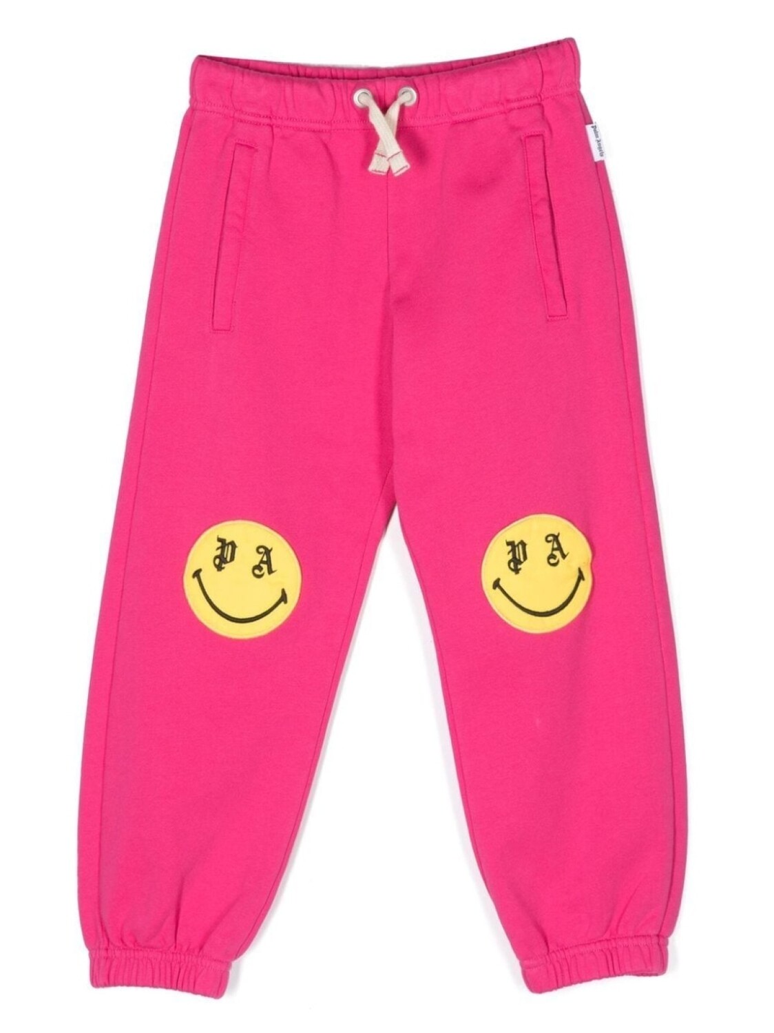 

Palm Angels Kids спортивные брюки с принтом Smiley, розовый