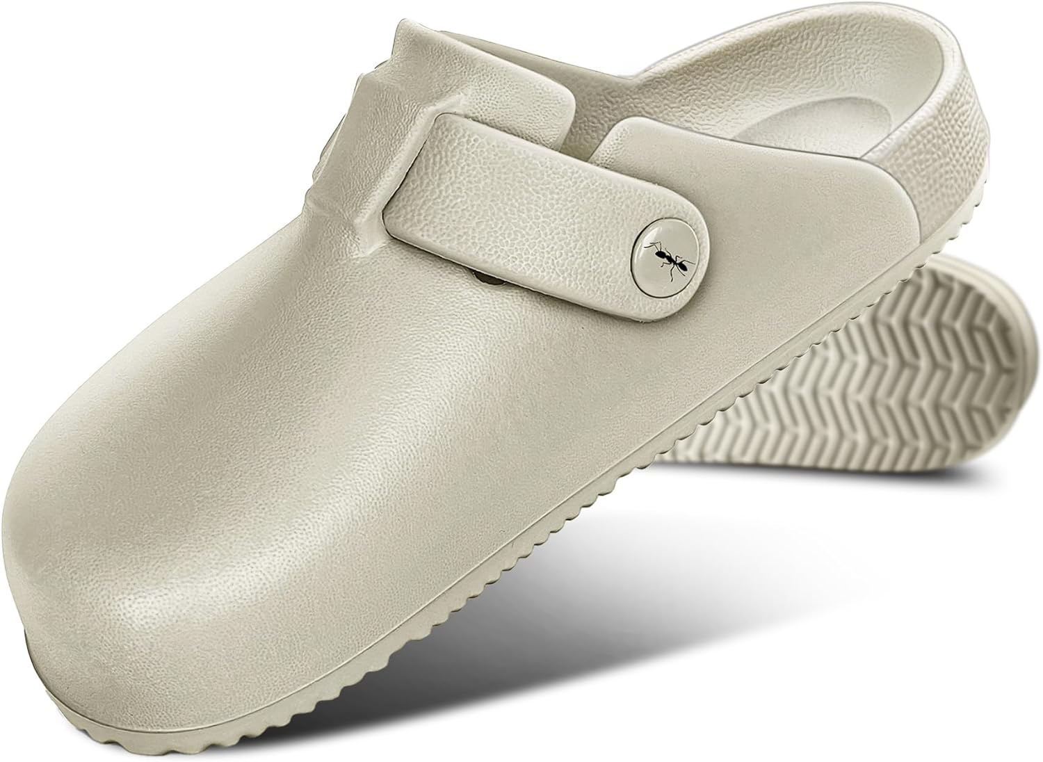 

Женские сабо KEMISANT, комфортные мюли, сандалии, тапочки, обувь для медсестры и сада, унисекс для мужчин, с амортизацией и поддержкой, бежевый