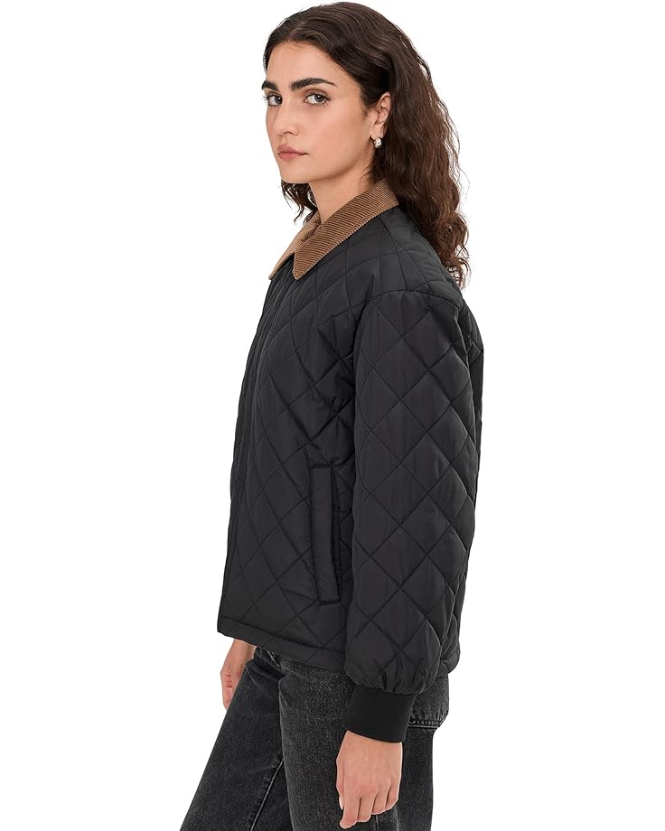 Женская куртка Levi's Diamond Quilted с воротником-шнуром, Black — фото 3