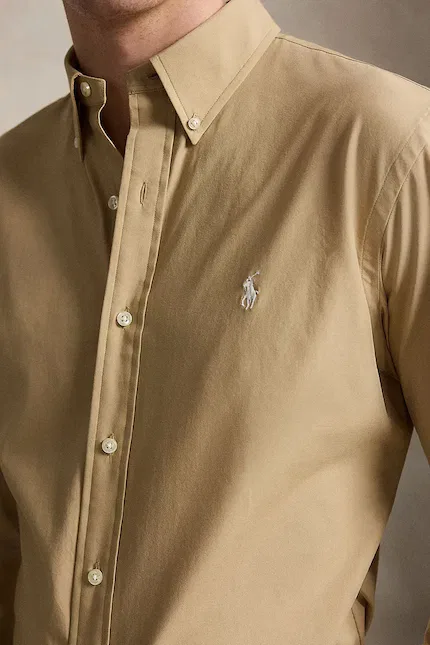 Рубашка с воротником button-down Polo Ralph Lauren, зеленый — фото 4