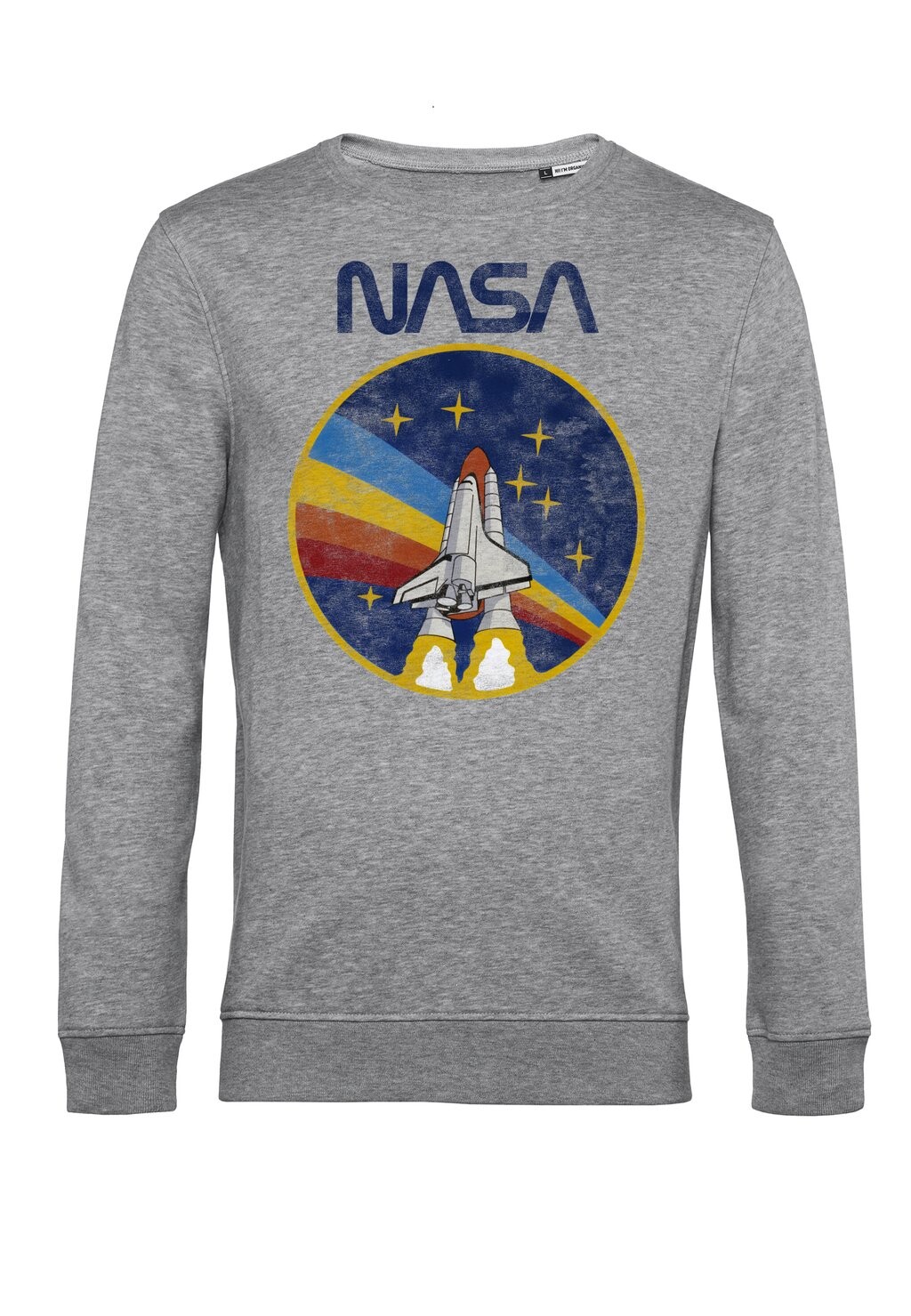 

Толстовка NASA ROCKET Henry Tiger, цвет Mottled Light Grey