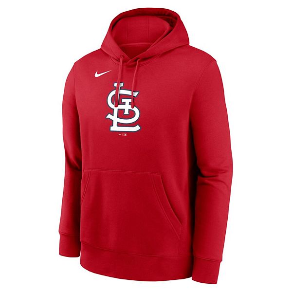 Толстовка с капюшоном мужская red st louis cardinals logo club fleece pullover Nike — фото 3