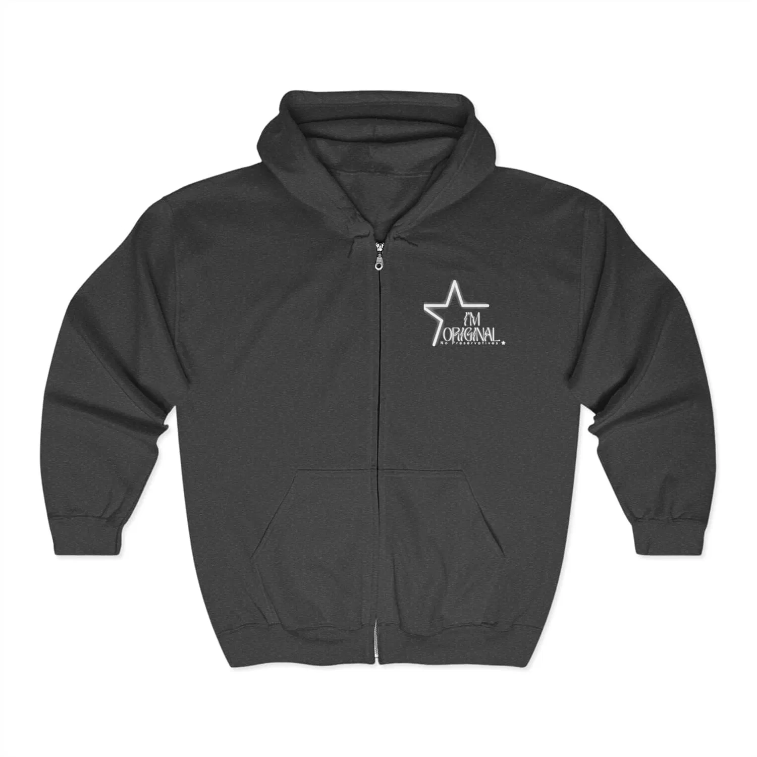 Худи на молнии, Dark Heather, унисекс